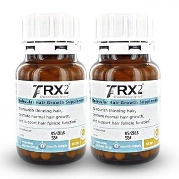 Amazon Com 2 Bottles Pack Of Trx2 Capsules Hair Treatment Supplement To Help Reduce Hair Loss And Promote Healthy Hair Growth Beauty