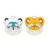 Nuk Animal Faces Rubber/Silicone Size 2 Orthodontic