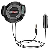 Bluetooth FM Transmitter Cloele Cellphone Mount Holder with HiFi Wireless Radio Receiver Stereo USB Fast CarCharger