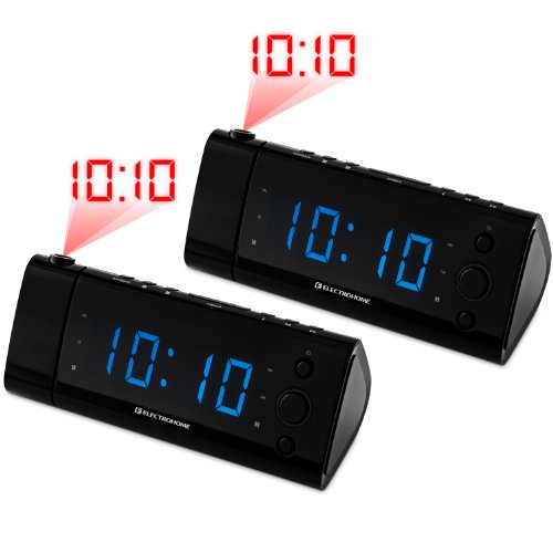 Electrohome EAAC475 Projection Auto Time Set Clock Radio (2 Pack) Buy