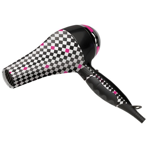 Hot Tools Diamond Harlequin Ionic Dryer, Black/White