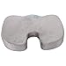 L'ALYSSE Coccyx and Sciatica Orthopedic Comfort Memory Foam Seat Cushion for Office Chair, Truck Drivers,planes and Cars (grey)