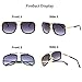JHfair Square Aviator Fashion Brand Designer Aviator Sunglasses For Men