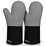 Extra Long Silicone Oven Mitts, sungwoo Durable