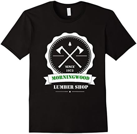 Men's Just Released Morningwood Lumber Shop Funny T Shirt 3XL Black