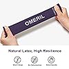 OMERIL Resistance Bands [Set of 5], Skin-Friendly Resistance Exercise Loop Bands with 5 Resistance Levels for Legs and Glutes, Arms, Fitness Bands for Home, Gym, Yoga, Training-Carry bag included