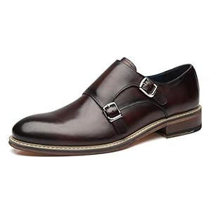 La-Milano-Mens-Double-Monk-Strap-Slip-on-Loafer-Cap-Toe-Leather-Oxford-Formal-Business-Casual-Comfortable-Dress-Shoes-for-Men