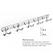 OUNONA Coat Hooks Wall Mounted Coat Hook Rack Coat Rack on Wall with 10 Hooks for Coats(17.3 inch)