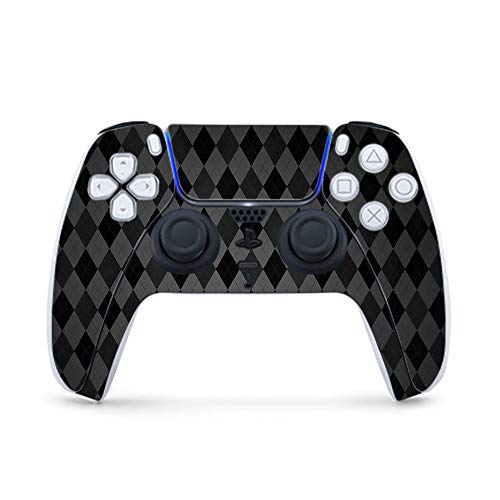 MightySkins Gaming Skin for PS5 / Playstation 5 Controller - Black Argyle | Pro…