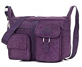 Bagtopia Women's Casual Shoulder Bags Travel Bag Messenger Cross Body Nylon Bags with Lots of Pockets