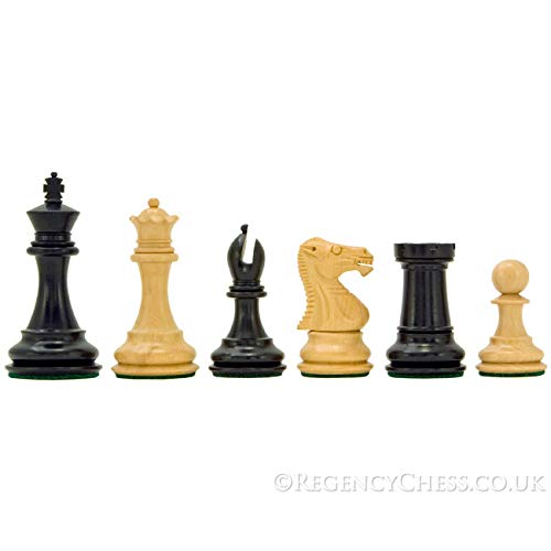 Windsor Series Ebony Staunton Chess Pieces 3 Inches