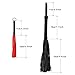 Keria Horse Riding Crop,Soft Faux Leather Harness Handle Riding Crop with Extra Small Black Red One