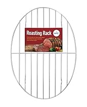 HIC Oval Wire Roasting Baking Broiling Rack, 12-Inches x 8.5-Inches