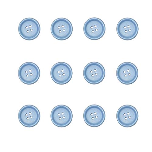 Libiline 100pcs Resin Button Solid Color 4Holes
