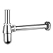 Gimify Chrome Brass Basin Sink Waste Trap Drain Kit Bottle Trap Bathroom Sink Pipe Adjustable Height& Outlet