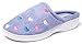 KushyShoo Women's Slippers, Classic Terry Clog Slip on House Shoes for Women, Blue, Size 10