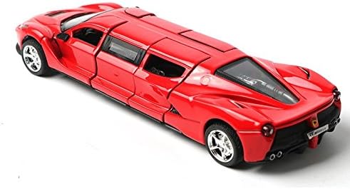 Extended Alloy Car model, 18cm , Die Cast Toys Car, Ratio 1:36 , 4 doors open , back lights,