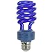 Sunlite SL24/B 24 Watt Spiral Energy Saving Compact Fluorescent CFL Light Bulb (100-Watt Incandescent Equivalent) Medium Base Blue