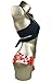 Bikini Women's Swimsuit Criss Cross Halter Style Top with Floral Print Bathing Suit Bottoms Underwear for Girl Black