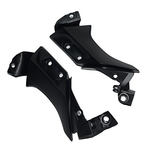 Beautyexpectly Motorcycle Black Side Frame Mid Cover Panel Fairing Cowl for 2004-2006 Yamaha YZF R1 2005 - Thumbnail 2