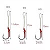 Shaddock-Fishing-20-50-Pack-Sharp-Jij-Jigging-Assist-Hooks-Stainless-Steel-Assist-Fishing-Hooks-Fishhooks-with-White-PE-Line