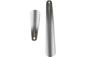 Cedar Space Shoe Horn Long Handle for Seniors, Metal Shoe Horn Set, Shoe Helper for Men and Kids