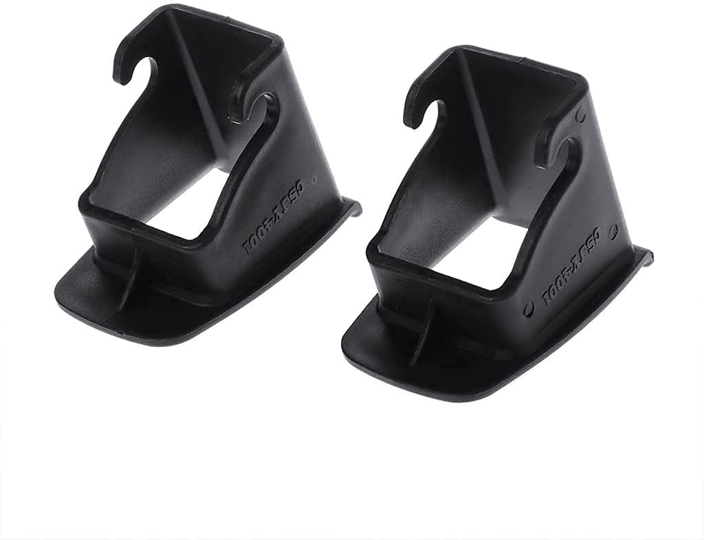 MuStone Latch Belt Connector Guide, 2 Pcs Car Child Seat Interface Buckle Fixed Guide Groove Car Baby Seat Latch Seat Belt Bracket Connector (Black)