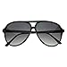 zeroUV - Large Classic Retro Plastic Aviator Sunglasses