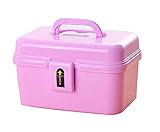 Portable Handheld Family Medicine Cabinet First Aid Kit Storage Box Purple