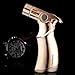 JOBON Golden Quad Jet Straight Flame Butane Spray Torch Cigar Lighter One Second to Cool Down,Genuine Authorization …