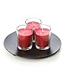 Hosley Premium, Highly Scented Set of 8, Apple Cinnamon, Essential Oils, Votive Candles in Clear Glass. Burns upto 12 hours each. Great Gift for Home, Patio, Gardens
