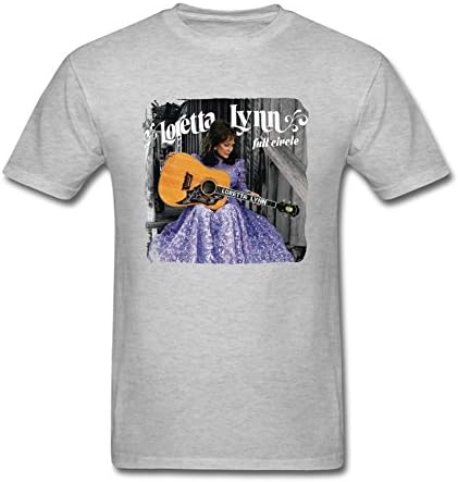 TIERTS Men's Full Circle Loretta Lynn T-shirt Size XL Grey