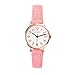 ARMIDO Watches for Girls – Easy Time Telling Kids Watch with Pink Faux Leather Strap