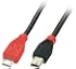 Lindy 0.5m USB OTG Cable - Black, Type Micro-B to Mini-B (31717)