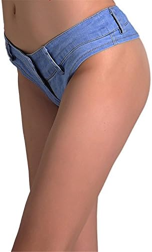 Willsin7so Women Hot Jeans Shorts Vintage Micro Mini Sexy Blue Short Bottoms Plus Size XS-4XL