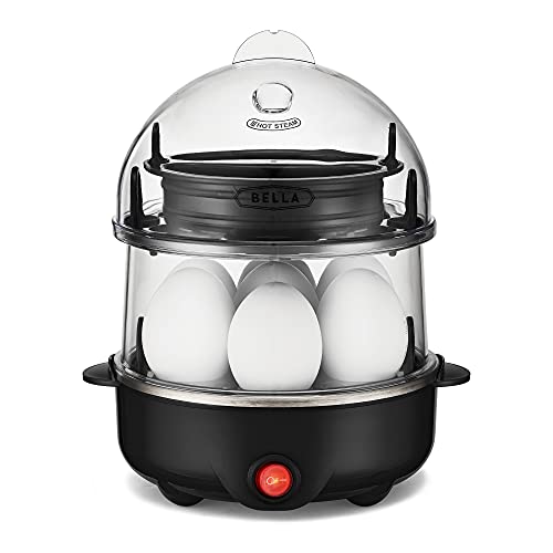 BELLA Rapid Electric Egg Cooker and Poacher with Auto Shut Off for