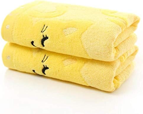 BigFamily Soft Cotton Cute Cartoon Cat-Printed Baby Face Towel Embroidery Newborn Towels
