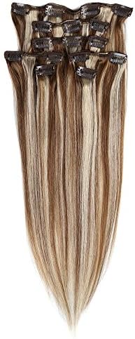 21 Colors Straight Remy 100% Human Hair Extensions70g 15inch ,18inch ,20inch ,22inch ,Beauty Salon Women's Accessories---Only sold by Star_hair (20inch-50cm 70g, mix color #6/613)