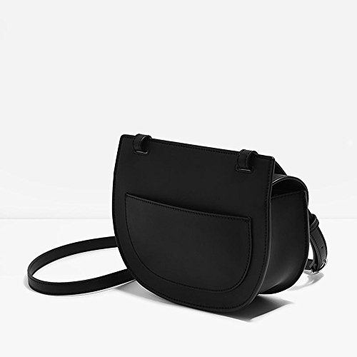 Charles & Keith PU Faux Leather Half Moon Crossbody Bag Saddle Bag
