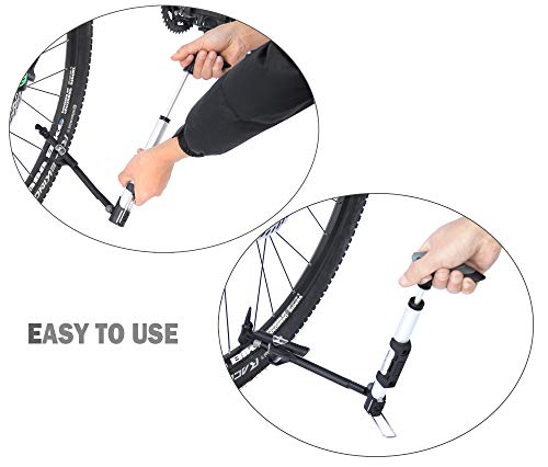 GIYO Portable Bicycle Bike Mini Air Floor Pump With Gauge