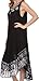 Sakkas 15009 - Alexis Embroidered Long Sleeveless Floral Caftan Dress/Cover up - Navy - OS