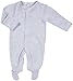 Kissy Kissy Essentials Stripe Footie - Grey-0-3 Months