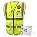 KwikSafety - Charlotte, NC - SUPERIOR Safety Vest [9 POCKETS] Class 2 ANSI High Visibility Reflective Heavy Duty Mesh Hi Vis Construction Surveying Engineering Men Work Gear/Yellow XL