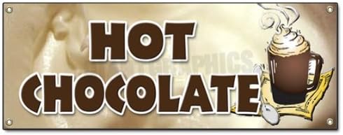 Amazon Com 72 Hot Chocolate Banner Sign Cocoa Flavor Maker