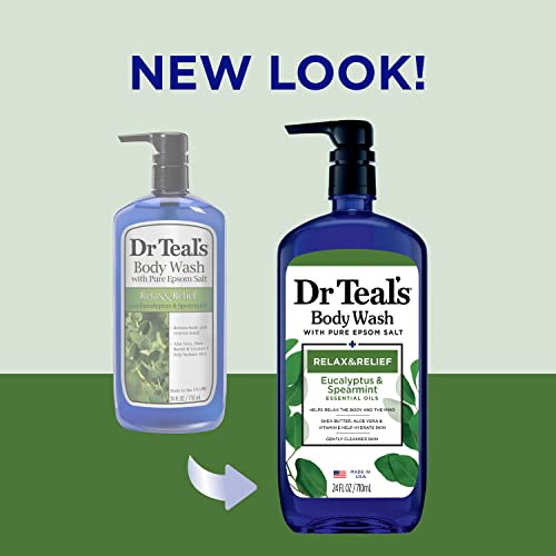 Dr Teal's Body Wash with Pure Epsom Salt, Relax & Relief with
