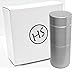 Herb Stash Jar 1 Solid Aluminum Airtight Smell Proof Containers #1 Best Way To Preserve Herbs & Spices (Perfect Single, Silver)