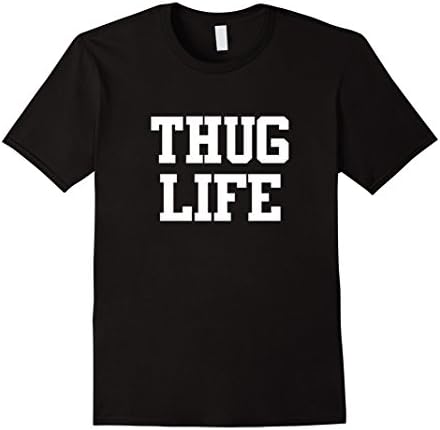 Mens Thug life T-shirt Small Black
