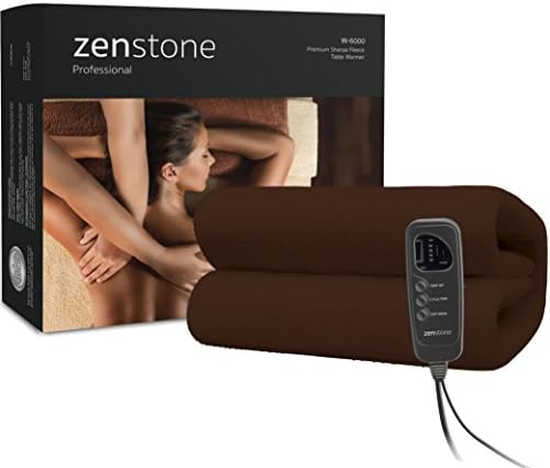 ZENSTONE Professional - Premium Sherpa Fleece Massage Table Warmer | 20 Functions | Replacement Plan Included | Heating Pad | “LIKE A CLOUD”