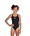 Speedo Girls Endurance Plus Medalist Swimsuit in Black or Red (32, Black)