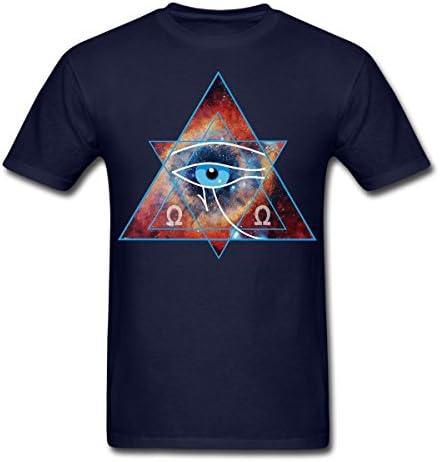 Eye of Horus Unlimited Nebula Graphic Men's Women's Unisex T Shirt,Eye Of Horus T Shirt All Seeing Eye Forever,091 (Dark Blue, X-Large)